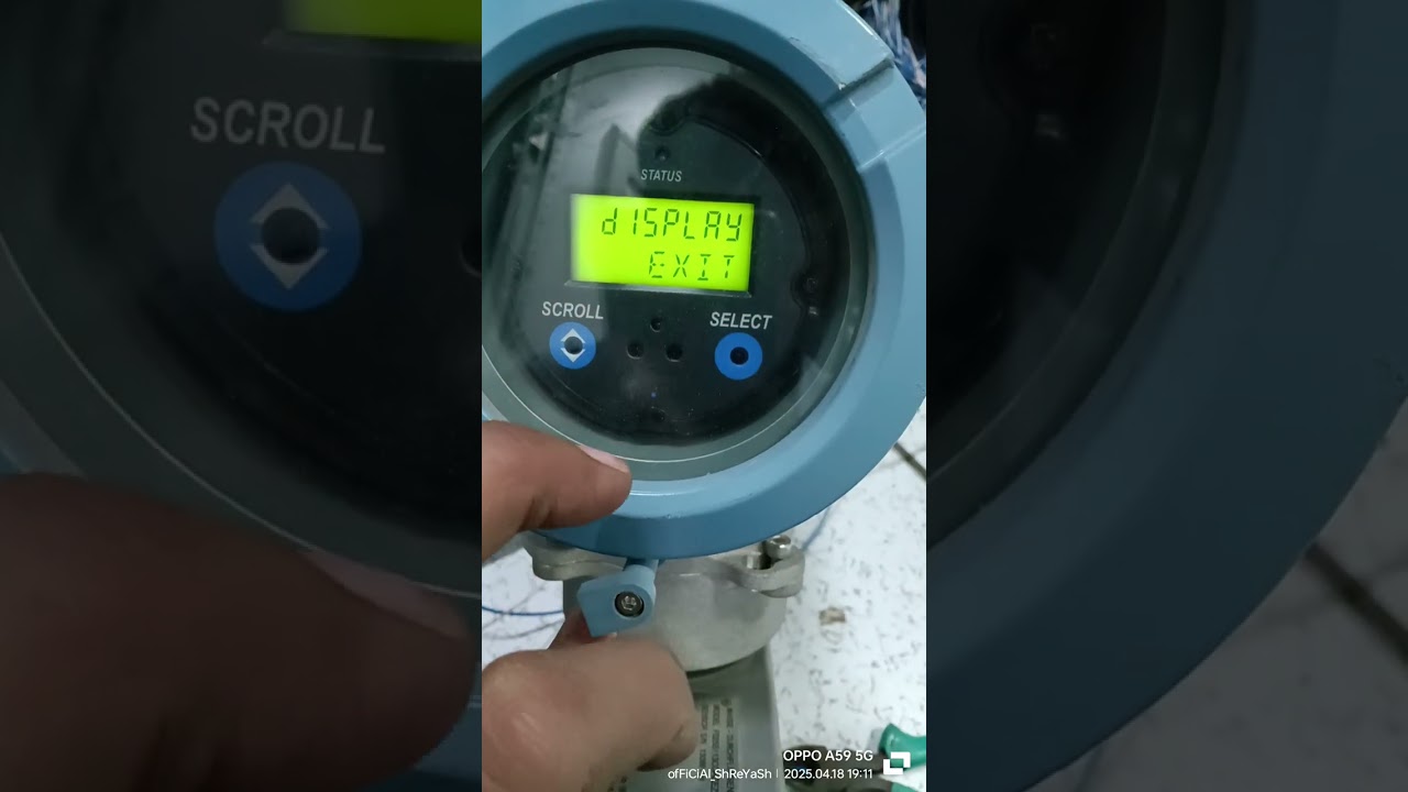 Micro Motion( Emerson) Mass flow meter Parameters configuration.