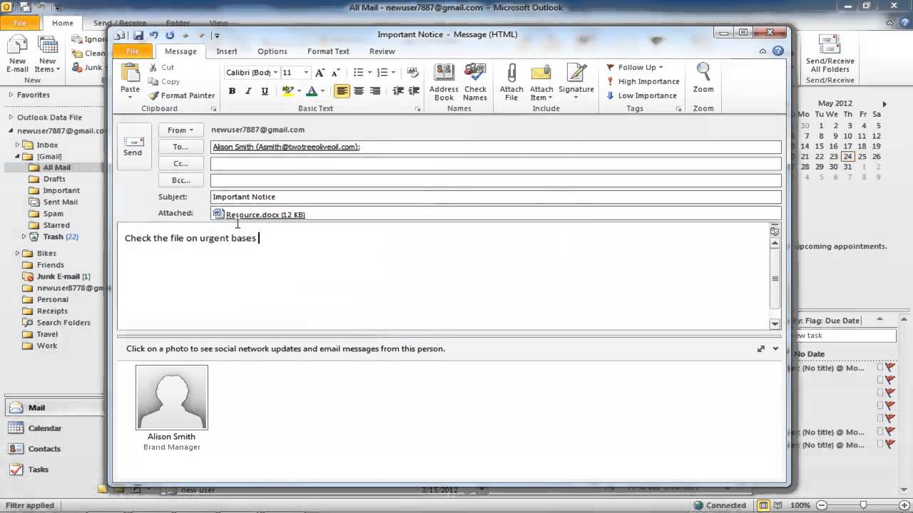 How to work with attachments in outlook