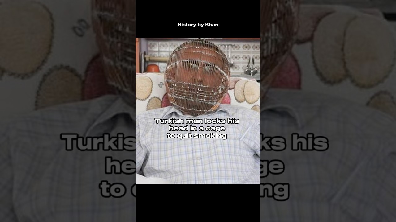 A Turkish man locked his head to quit smoking. #history #cigarette