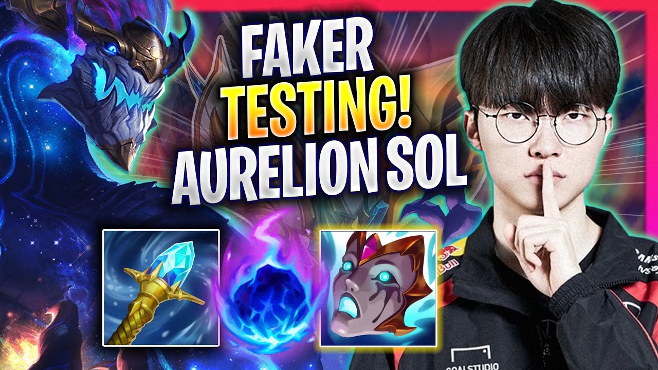 FAKER TESTING AURELION SOL IN KR SOLOQ! - T1 Faker Plays Aurelion Sol MID vs Leblanc! | Season 2024