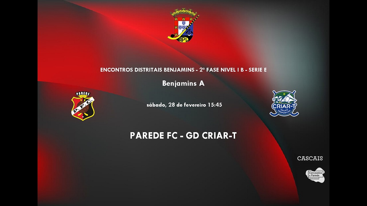 PAREDE FC  - CRIAR T - BENJAMINS