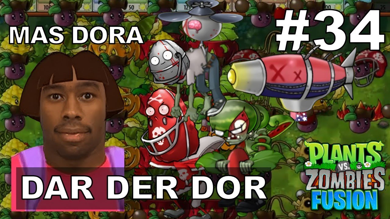 MAS DORA MENCARI PETA, MALAH KETEMU ZOMBIE! 😂 PVZ FUSION