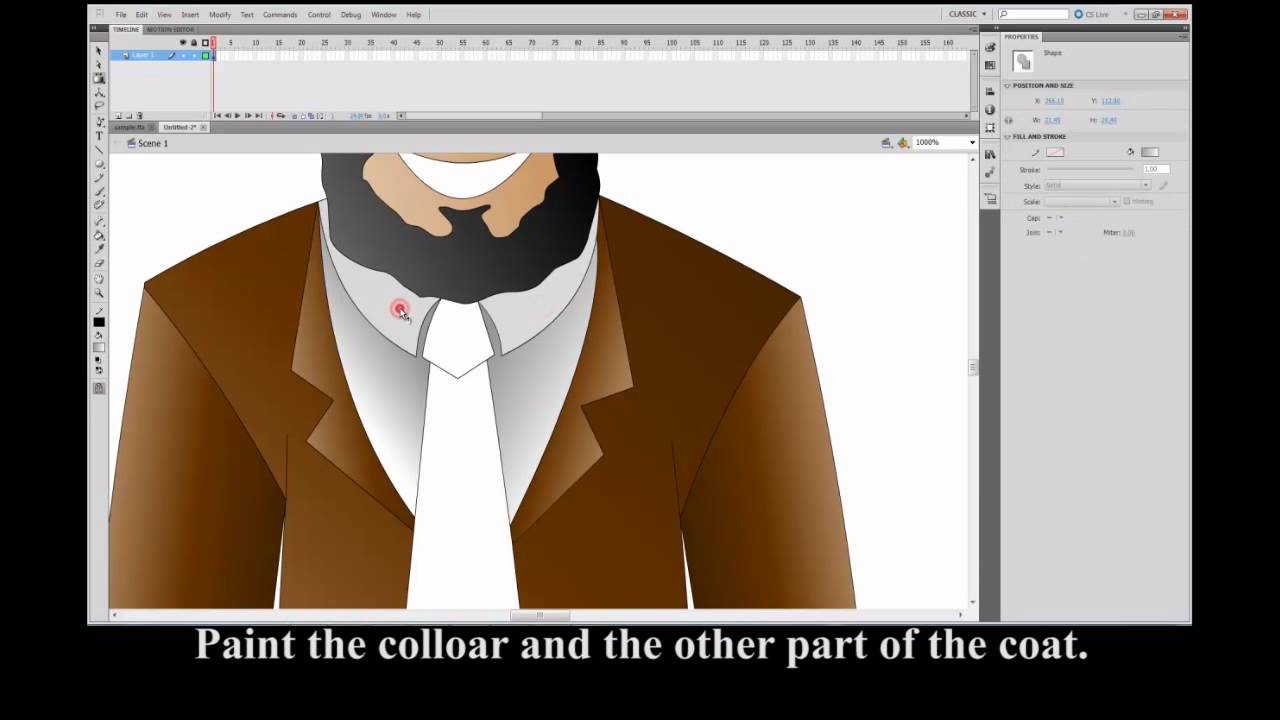 Creating a Vector Character with Gradient Color