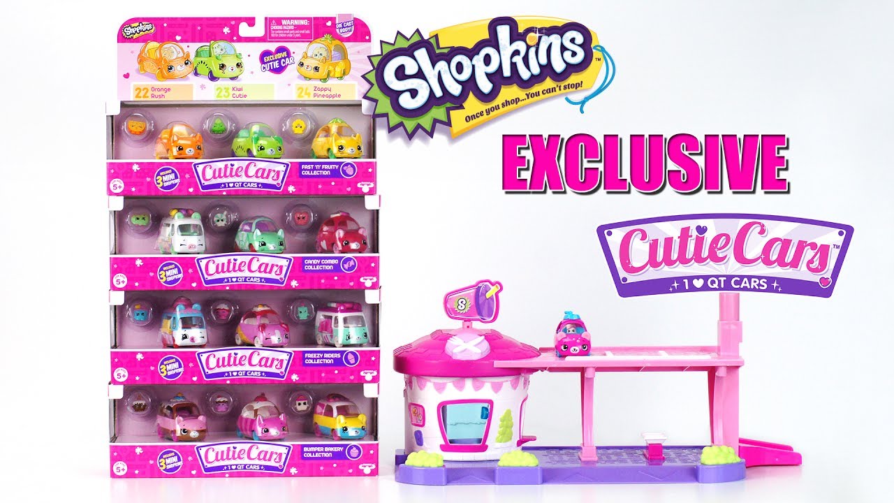 NEW Shopkins Cutie Cars Complete 3-Packs Exclusive Cutie Cars Unboxing