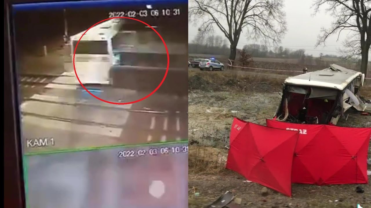 Wypadek autobusu szkolnego w Warlubiu