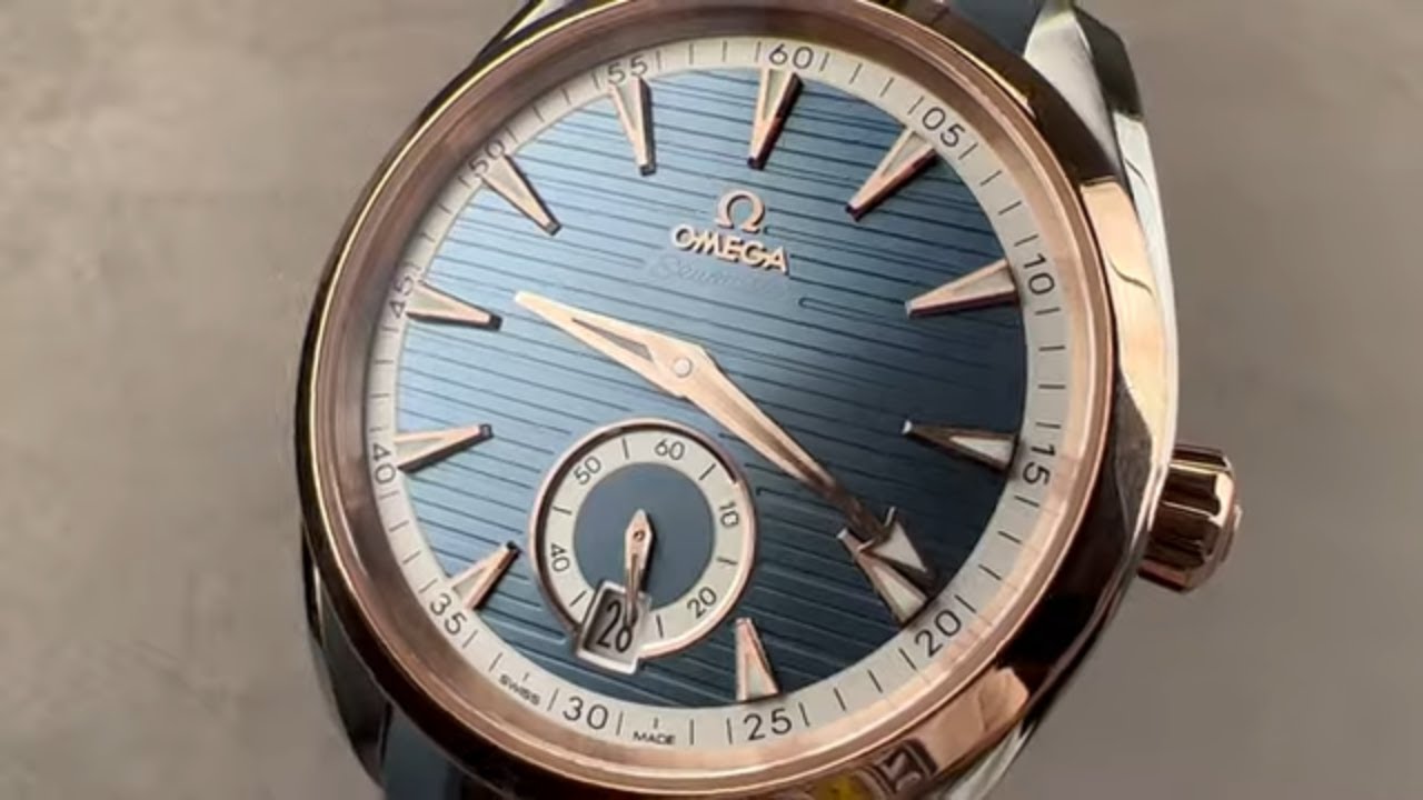 Omega Seamaster Aqua Terra 150M Small Seconds Sedna Gold 220.22.41.21.03.001 Omega Watch Review