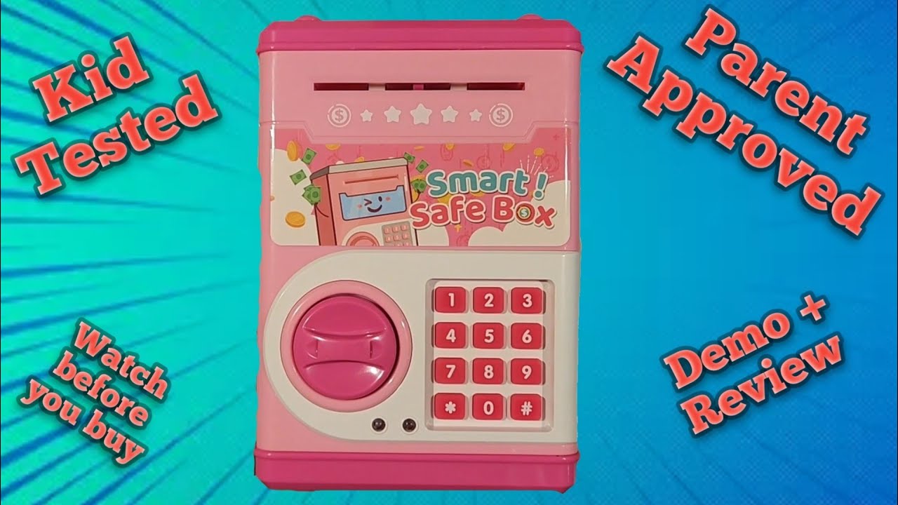 Save in Style: Pink Piggy Bank with Password Code Lock Review | PhilaeEC Money Safe Bank |