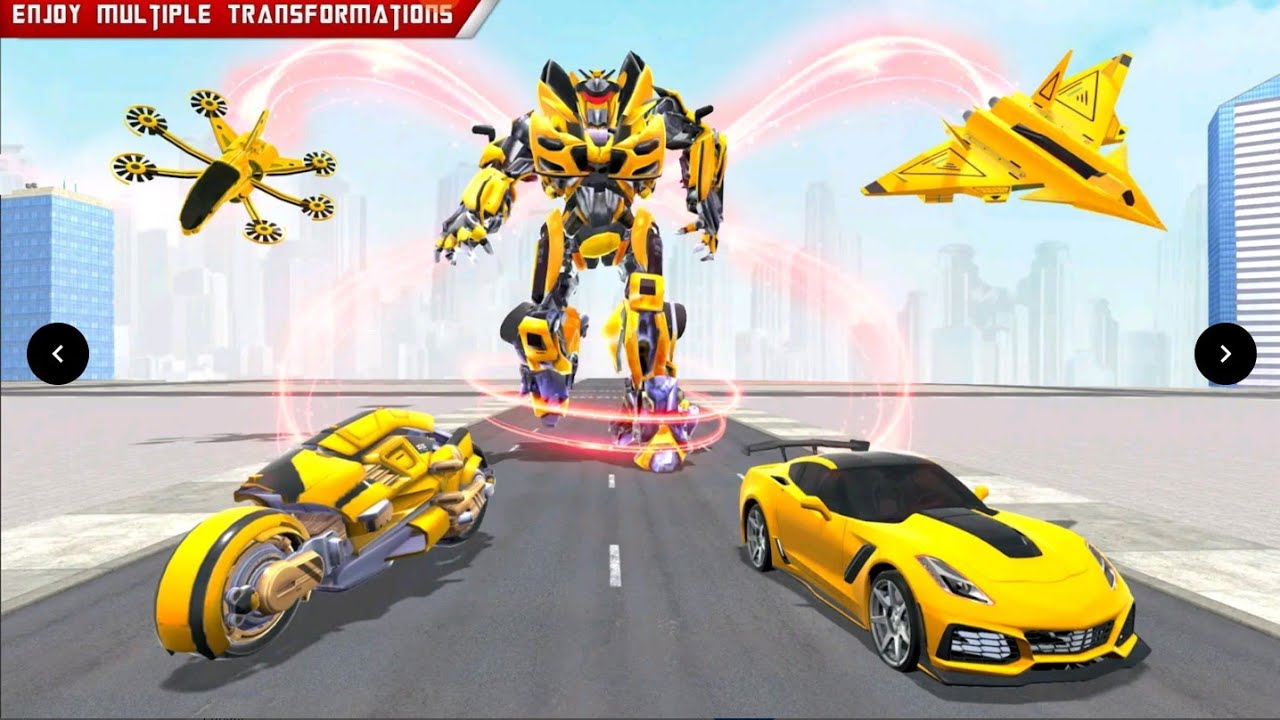 Bumblebee Multiple Transformers jet Robot Car Game 2026 - Car Game Android Gameplay 