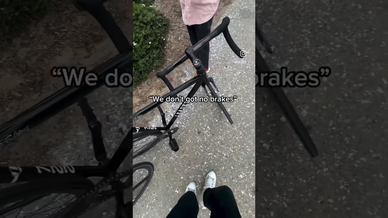 WHAT ARE BRAKES??? #nobrakes #fixedgear #cycling #fixie #fixedgearbike #trackbike