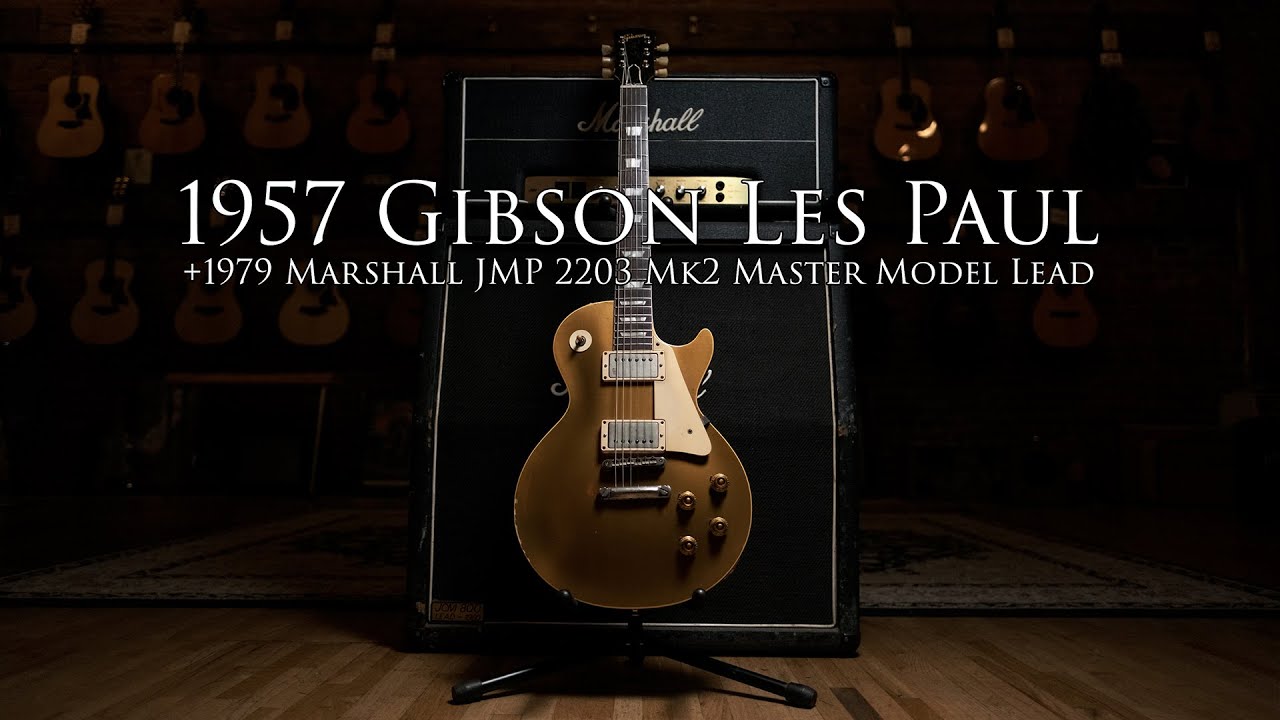 César Díaz’s 1957 Gibson Les Paul Goldtop and 1979 Marshall JMP