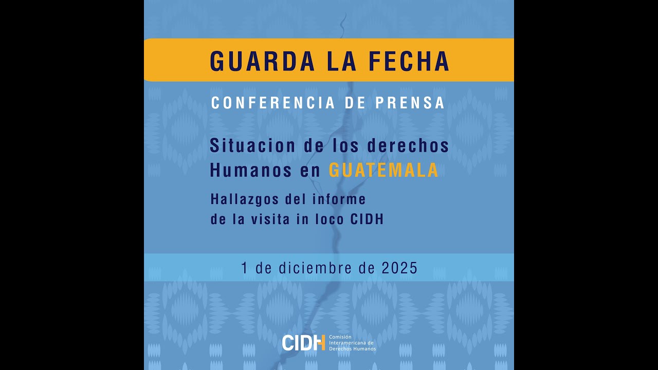 Conferencia de prensa CIDH