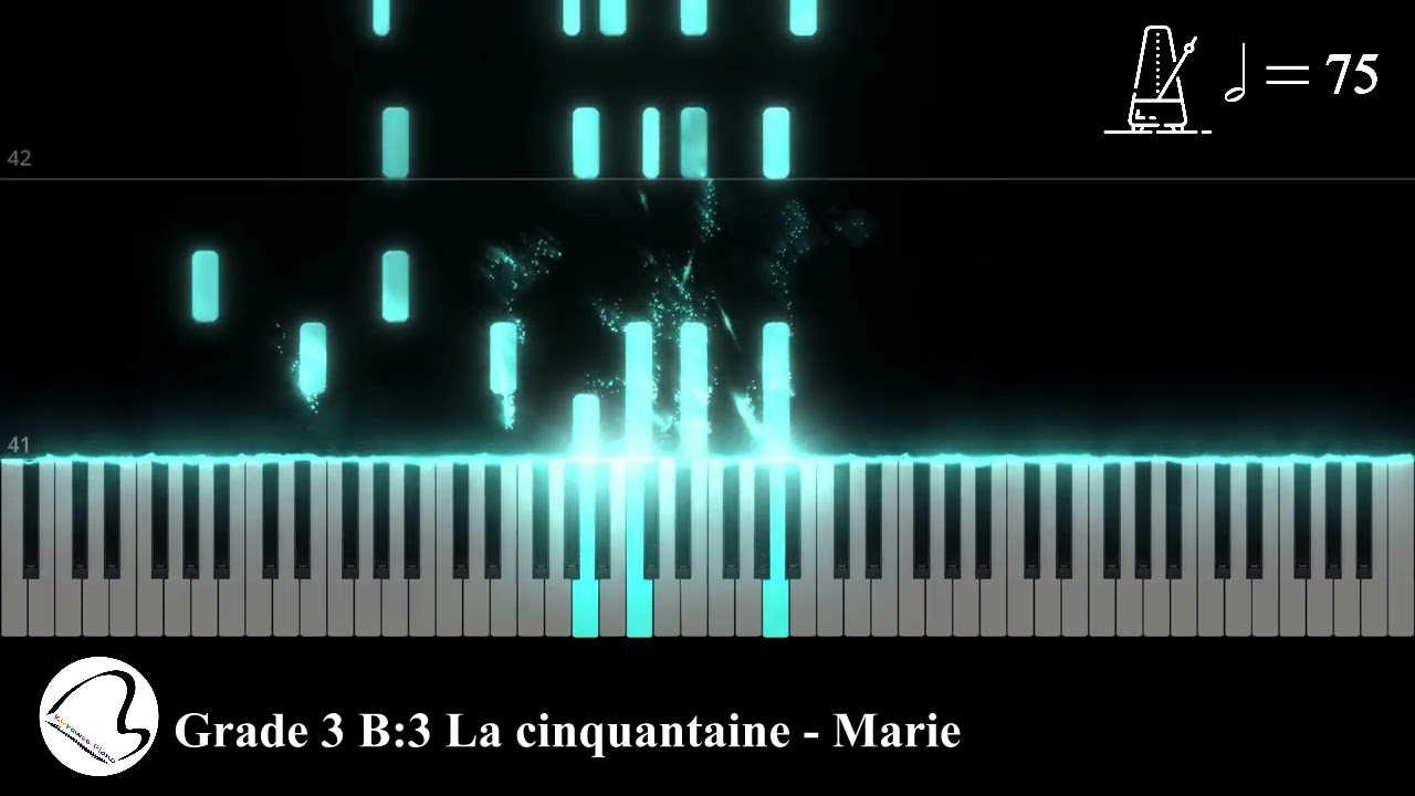 La cinquantaine - Piano only - Tempo 75 - AMEB Violin Series 10 Grade 3 List B No. 3