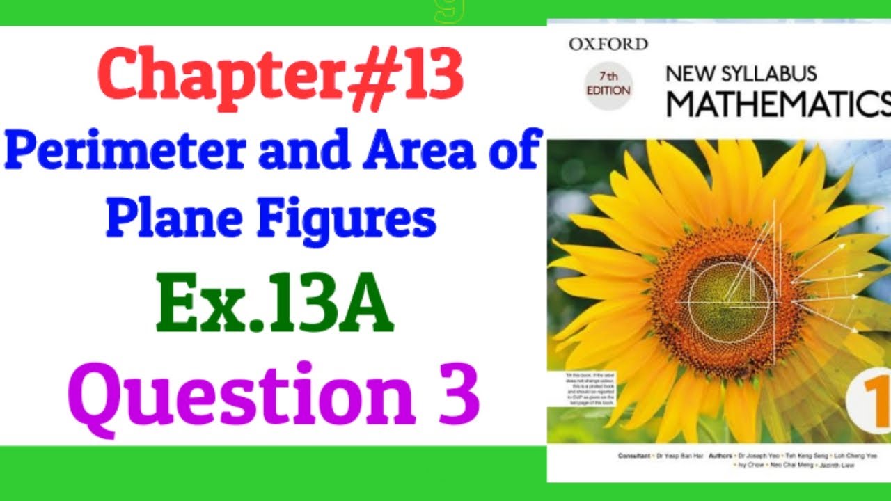 Chapter 13 | Exercise 13A | Question 3 | New Syllabus Mathematics book 1 (NSM book 1) | D1