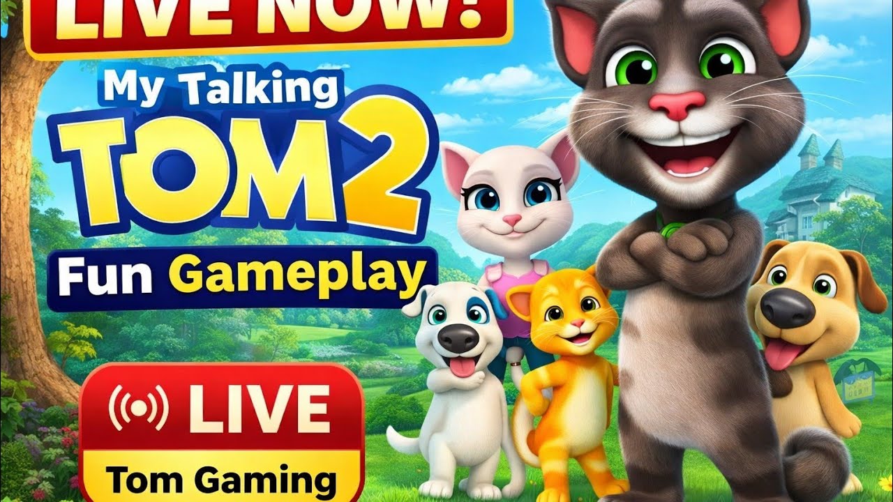 LIVE NOW! My Talking Tom 2 | Funny Gameplay 😂 | Tom Gaming