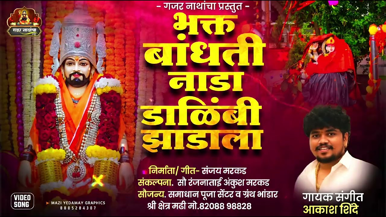 भक्त बांधती नाडा #डाळिंबी झाडाला #
