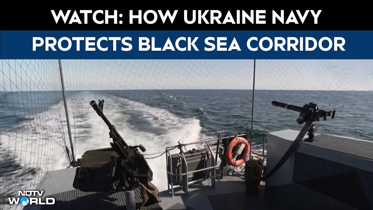 Watch: How Ukrainian Navy Helps Keep Black Sea Shipping Corridor Safe Amid Russian Attacks