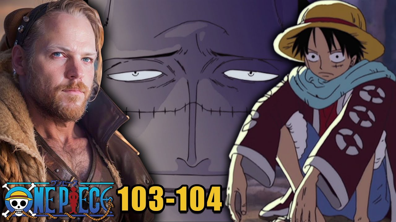 LUFFY WANTS A PIECE OF CROCODILE | One Piece Anime Reaction Episode 103 104