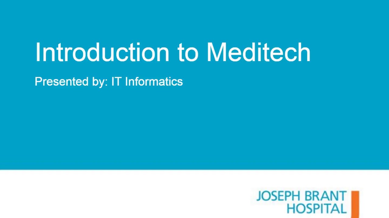 Introduction to Meditech