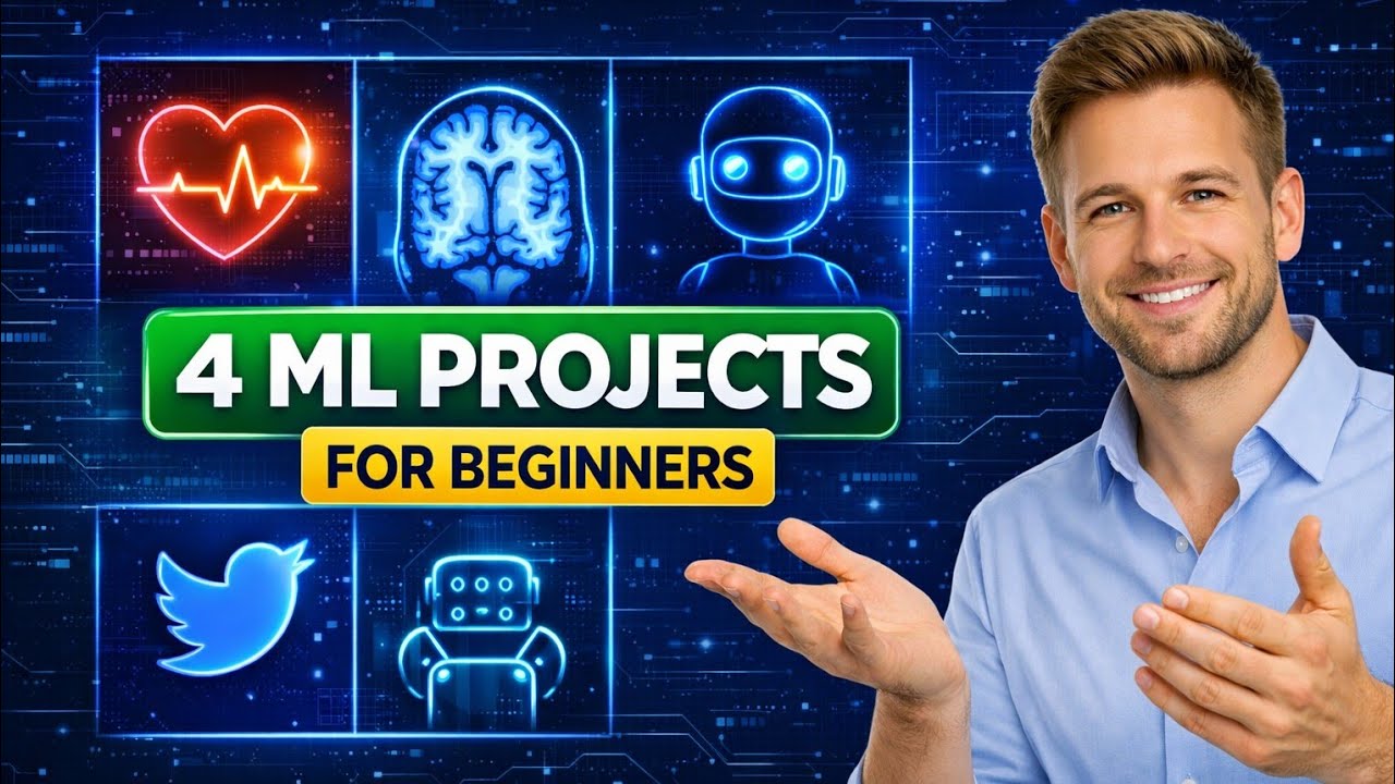 Top 4 Machine Learning Projects for Beginners (Diabetes, Cancer & NLP) | Lesson 6