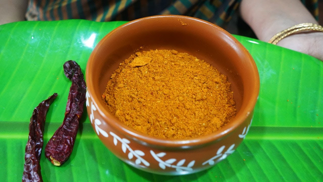 बनायें घर पे शानदार सांभर मसाला 5 मिनट में - LEARN FROM SOUTH INDIAN MOM| Sambar Powder PODI Recipe
