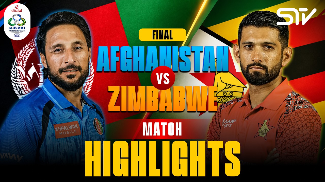 Match Highlights | Afghanistan vs Zimbabwe | Final | ODI Tri-Series 2026 | M9R1H