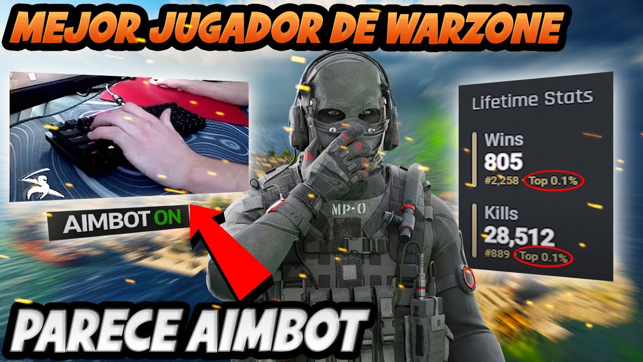 ASÍ JUEGA el TOP 0.1% MEJOR JUGADOR DE WARZONE con TECLADO Y RATÓN (PARECE AIMBOT)