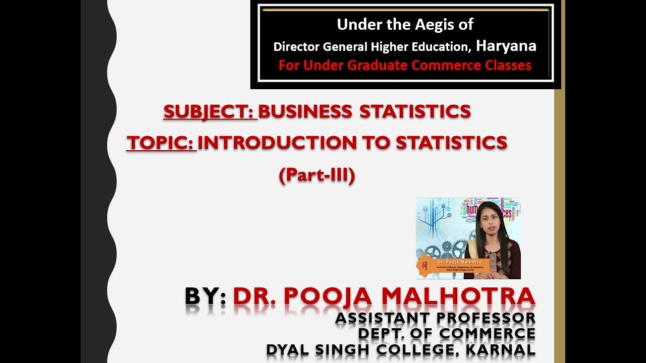 Introduction to Statistics -  Part 3