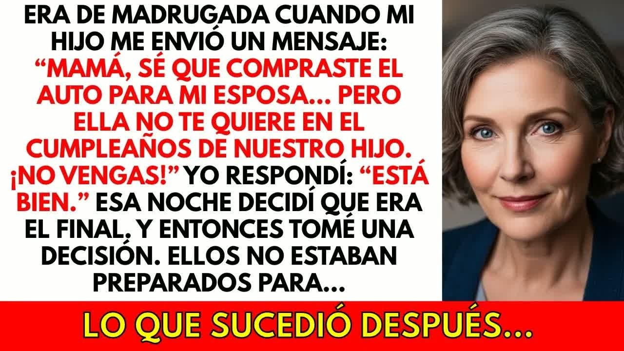Mi hijo dijo： ＂Mi esposa no te quiere en la fiesta de nuestro hijo＂  Pero tenían una sorpresa