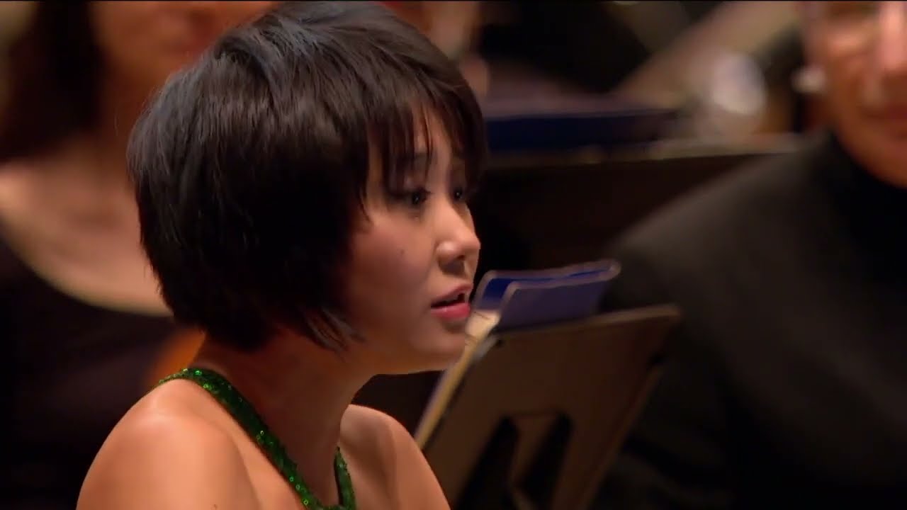 Yuja Wang performs Michael Tilson Thomas's 