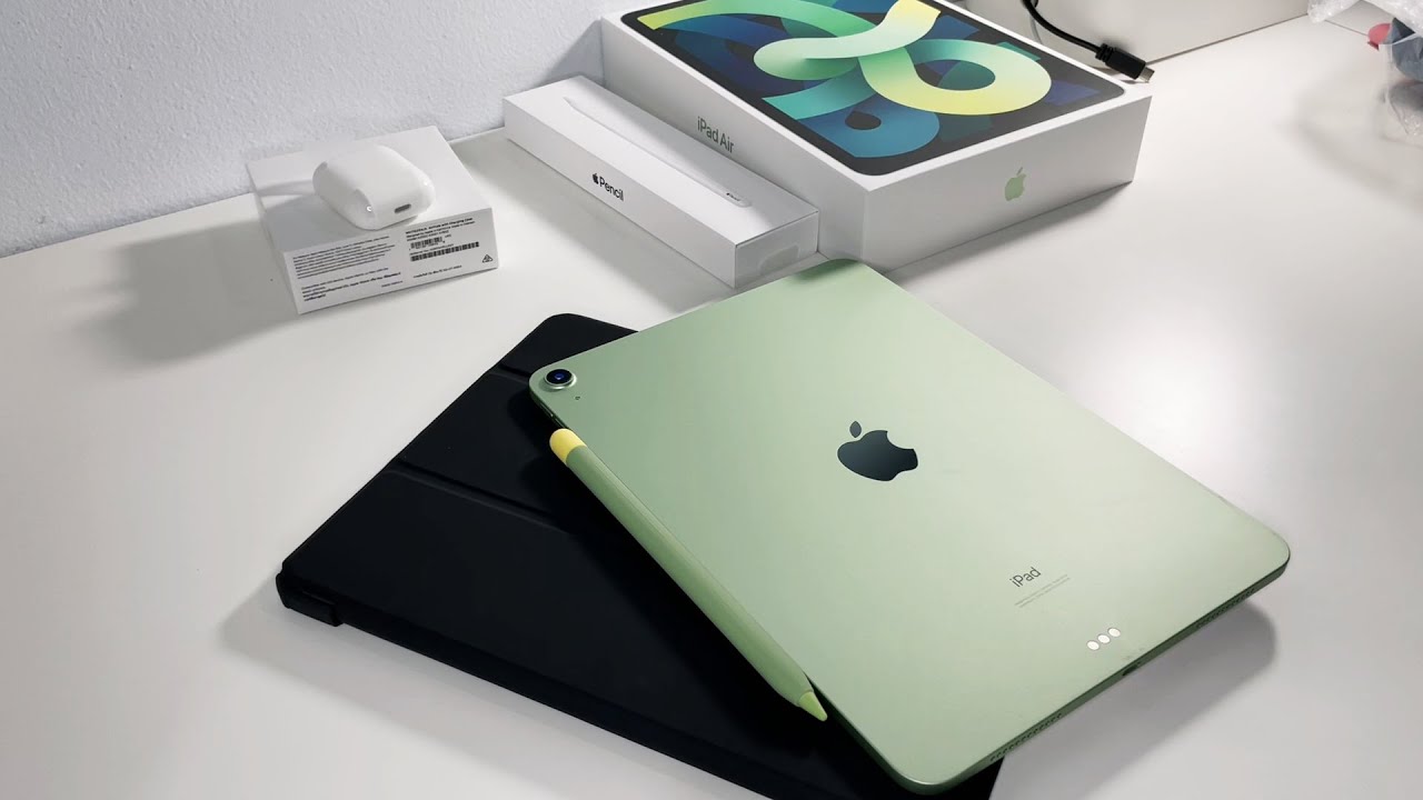 [unbox] Ipad Air 4 (green) with Apple Pencil 2 - ASMR แกะกล่อง