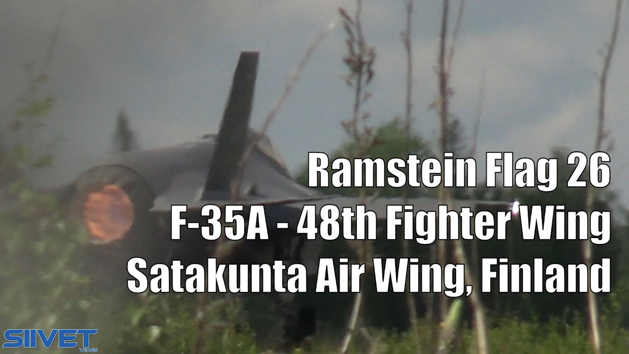 Four (4) F-35A Jet Fighters Take Off For Mission 11.6.2026 - Ramstein Flag 26