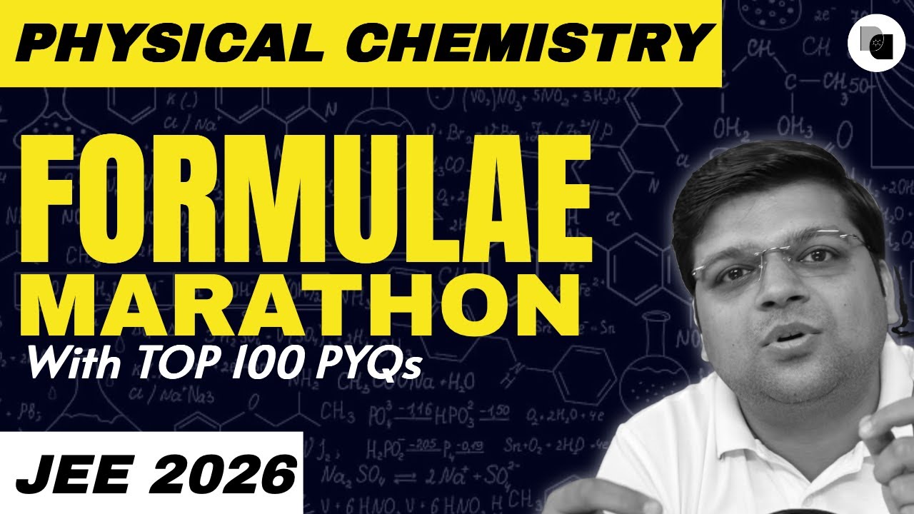 LIVE - Formulae Marathon with TOP 100 PYQs | Physical Chemistry for JEE 2026 | Live - DexterChem