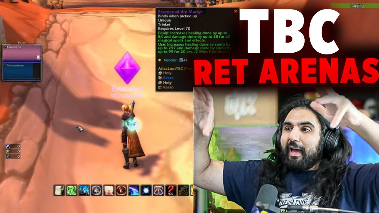 🔴 #1 NA Burning Crusade Ret Paladin Arenas and Dungeons | Esfand Live 02/21/2026