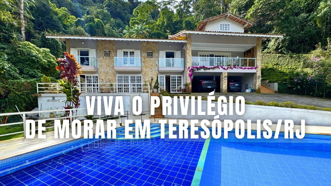 CASA À VENDA NO COMARY, VISTA PANORÂMICA PARA O DEDO DE DEUS NO MELHOR DE TERESÓPOLIS, BRICK IMÓVEIS