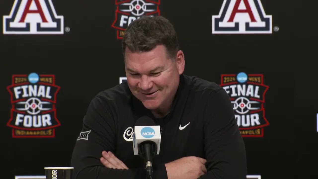 Arizona Coach Tommy Lloyd Pregame Press Conference (2026 Men's Final Four)