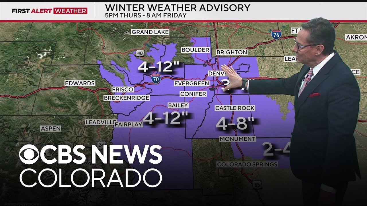 Winter Weather Advisory for Denver and Front Range