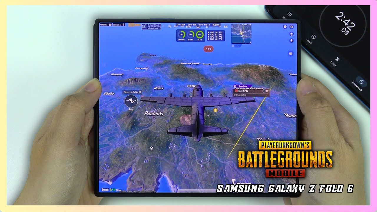 Samsung Galaxy Z Fold 6 PUBG Mobile Gaming test Update