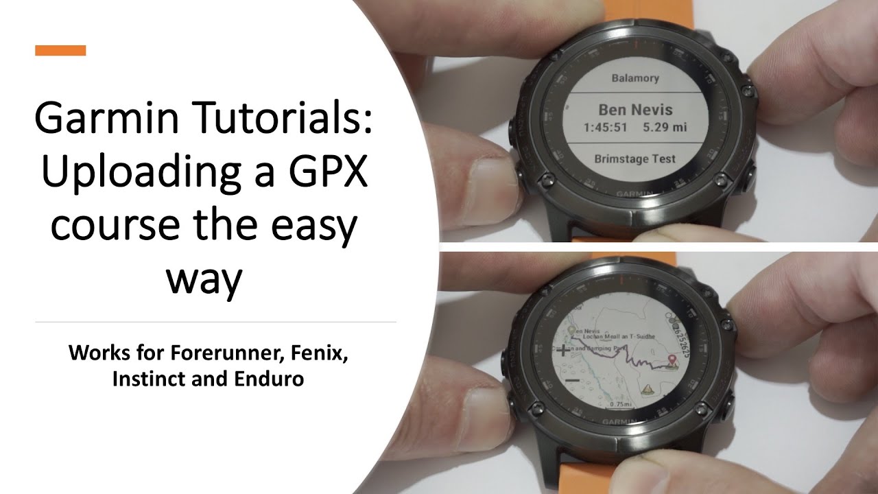 Upload and Navigate using a GPX Course on your Garmin Fenix , Forerunner , Instinct or Enduro