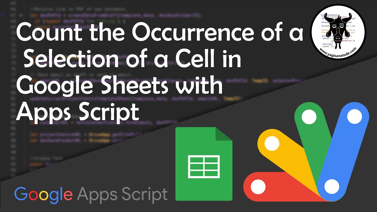 Count  occurrences of a selection in a cell in Google Sheets with Apps Script