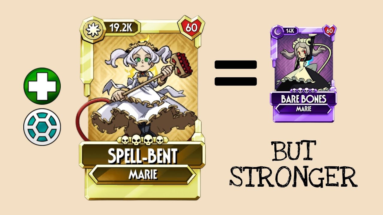 SPELL-BENT Marie showcase, skullgirls mobile