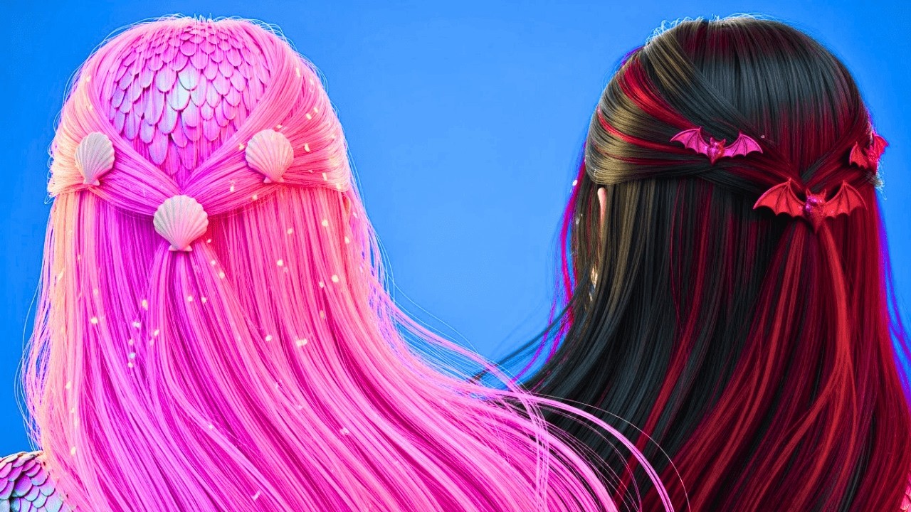 Нежная Русалка против Готической Вампирши 💫 Вирусное Преображение Красоты