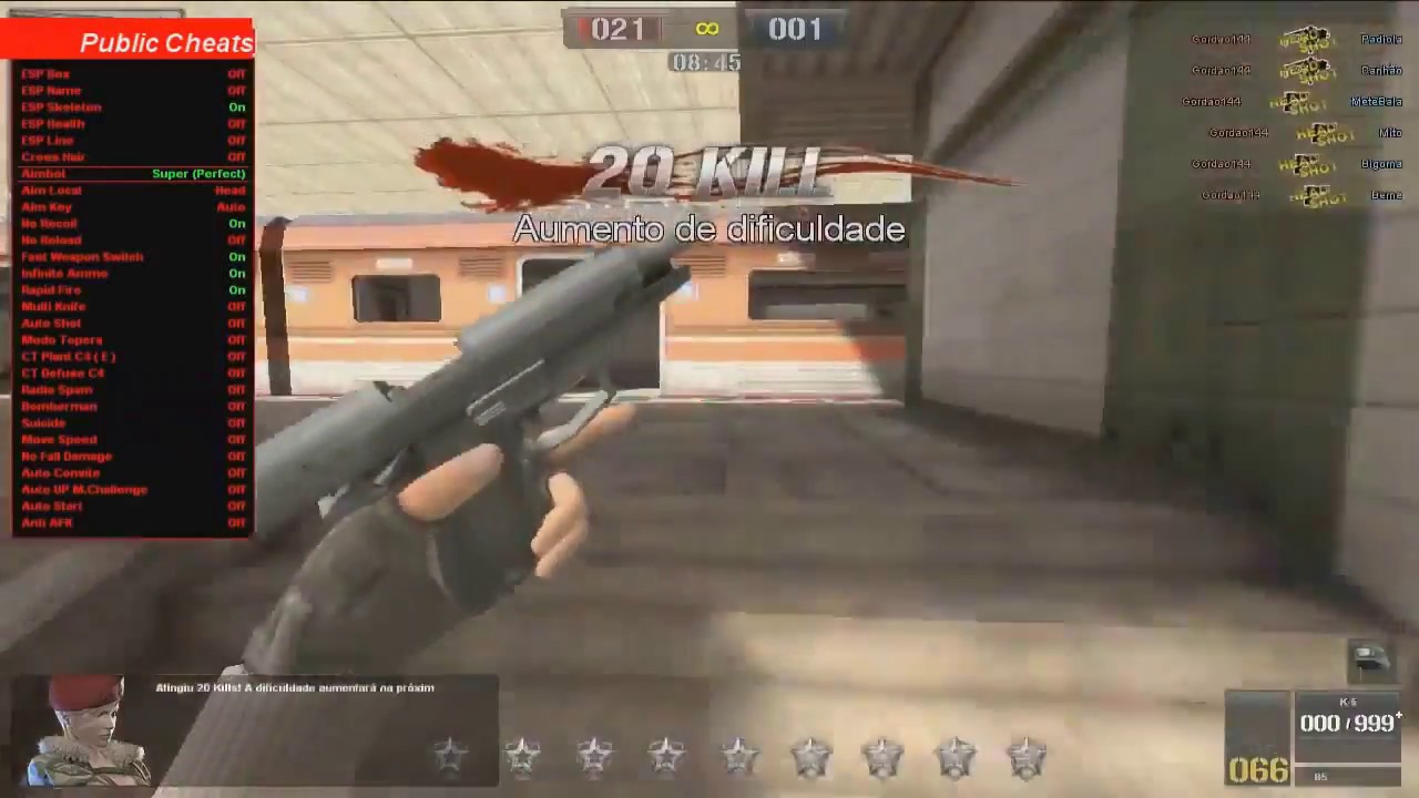 [ POINT BLANK ] 2018 Public Cheats Auto UP + Auto Shot + Modo Topera