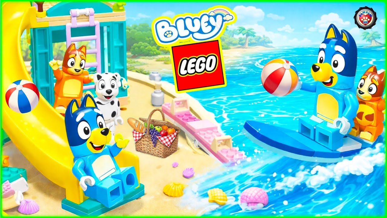 LEGO Bluey Playground and Beach Adventure with Family and Friends