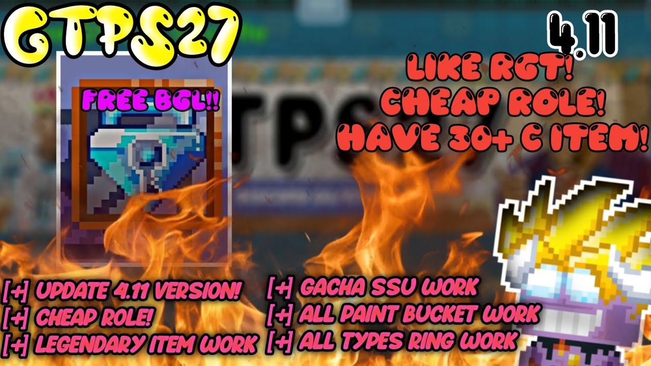 🔱FREE BGL 😱SERVER LIKE RGT COY 🥶HAVE 30 + C ITEM 😱😱🔰 NEW GROWTOPIA PRIVATE SERVER 🔰 GTPS27 🔥