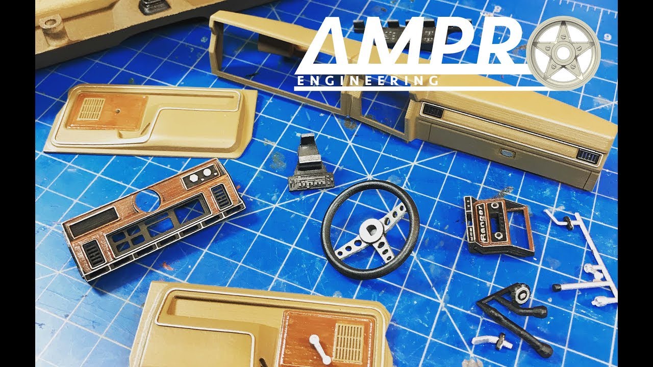 e137: Ampro Tamiya F150 Ranger and Blackfoot Interior, part 2 - Detailing