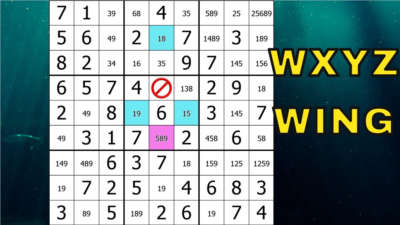 WXYZ Wing Tekniği | Türkçe Anlatım | İleri Seviye Sudoku Teknikleri