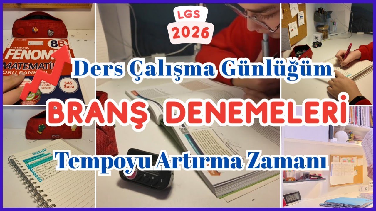 📚🚀Branş denemeleri/ LGS 2026 Ders Çalışma Günlüğüm 