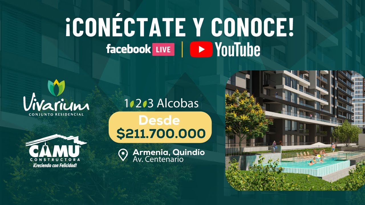 CAMU | Vivarium apartamentos en Armenia. En vivo 16 de octubre 2021