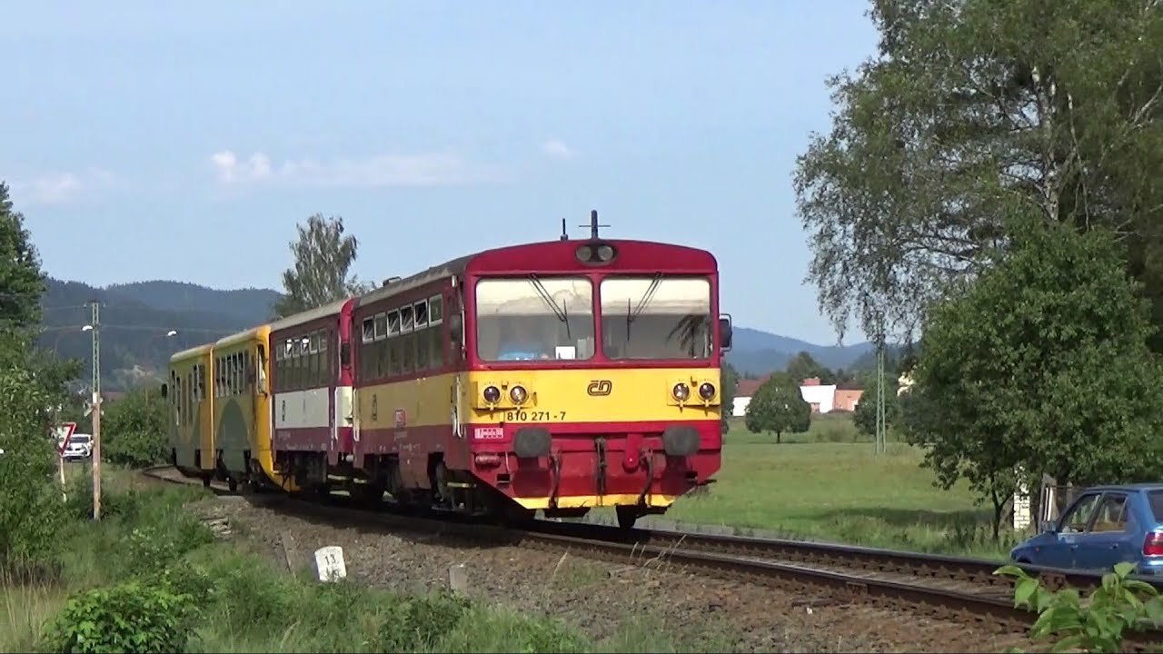 Vlaky na trati 282 (úsek Huslenky - Halenkov) 8/2017