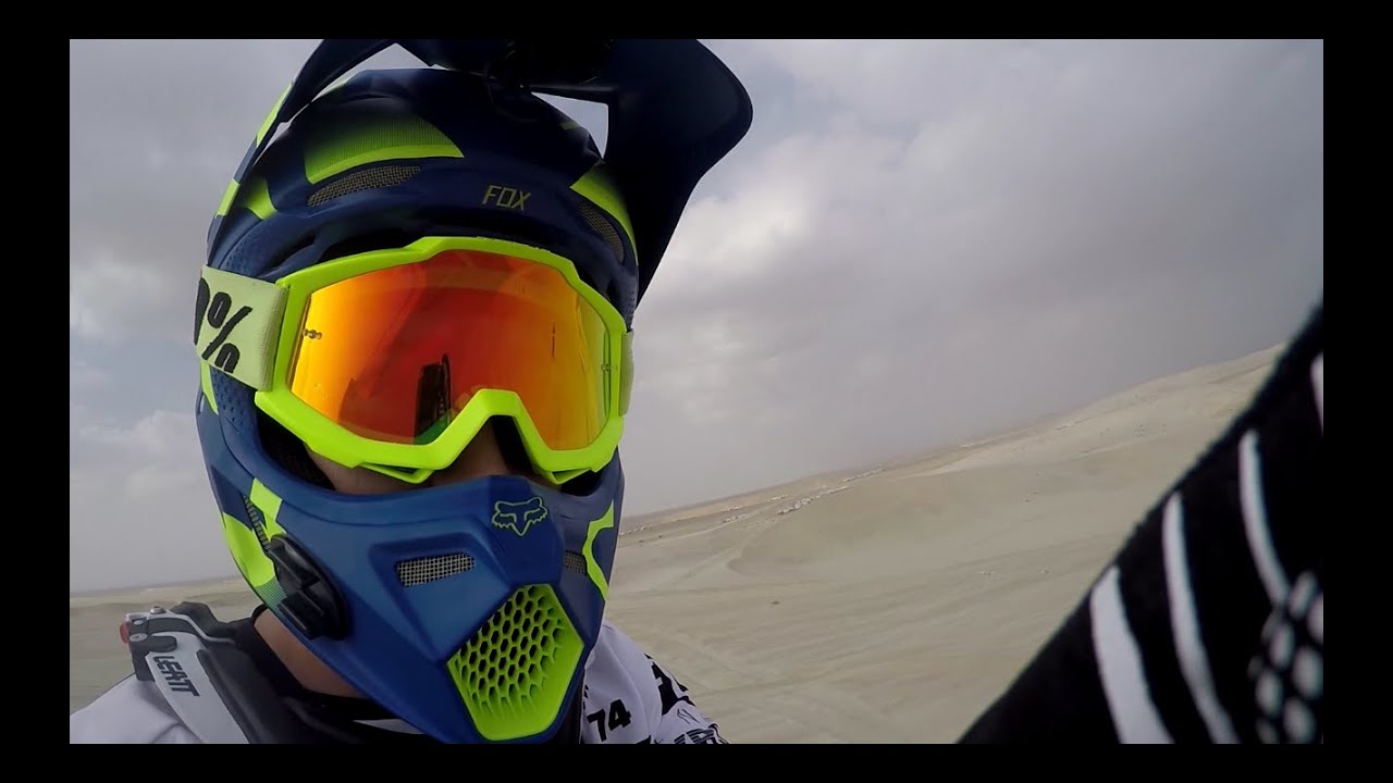 Dirt bike motocross dune jumps, Free ride in the Qatar desert. Part 2, Dec 2015